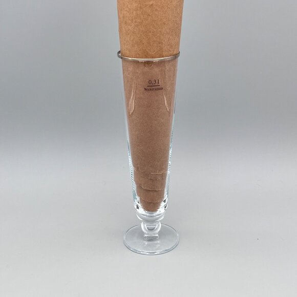 Warsteiner Die Konigin Unter Den Bieren Logo 9" Gold Rim 0,31L Beer Glass - Picture 3 of 5